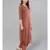 Rose Gold Straight Solid Kurta With Palazzo Pants