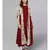 Maroon Layered Kurta With Printed Upper