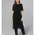 Black Straight Kurta With Pants