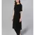 Black Straight Kurta With Pants