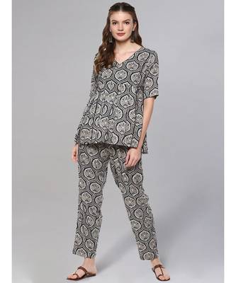 Printed Short Kurta Set 1