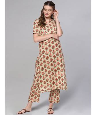 Sage Green Printed Kurta Set 2