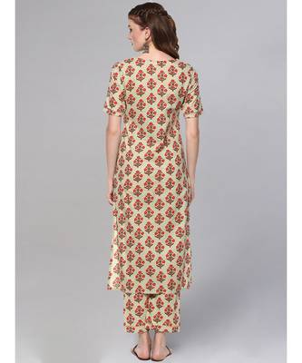 Sage Green Printed Kurta Set 3