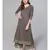 Grey Kurta Set With Printed Dupatta