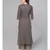 Grey Kurta Set With Printed Dupatta