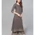 Grey Kurta Set With Printed Dupatta