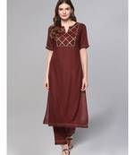 Coffee Brown Kurta Set