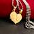 Saizen Romantic Couple Kissing Necklace Gold Plated Valentine'S Day Gift Stainless Steel Pendant With Chain