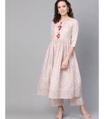 Printed Flared Kurta Set