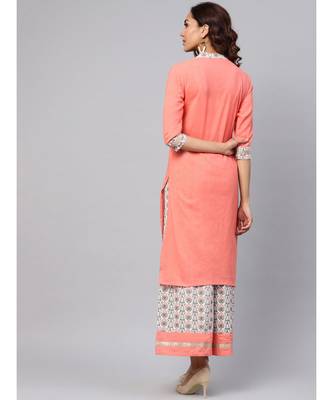 Kurta With Printed Palazzo Pants 5