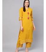 Solid Kurta With Pant set