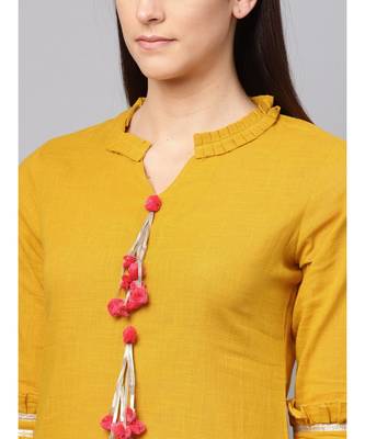 Solid Kurta With Pant set 2