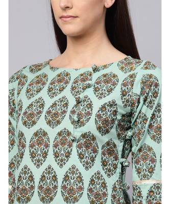 Printed Kurta With Palazzo Pants 2