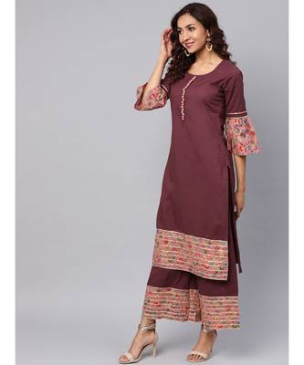 Solid Kurta With Palazzo 4