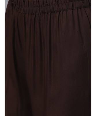 Maroon A-line Kurta With Palazzo Pants 3