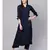 Blue A-line Kurta With Palazzo Pants