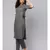 Grey Straight Kurta With Pants