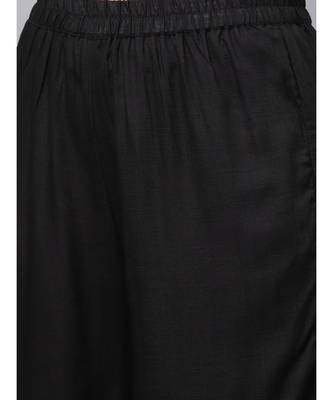 Black Kurta With Palazzo Pants 3