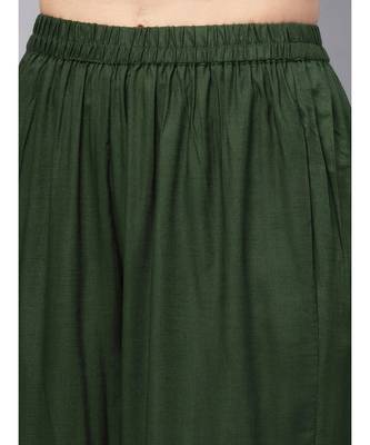 Green Kurta With Palazzo Pants 3