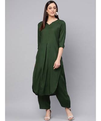 Green Kurta With Palazzo Pants 4