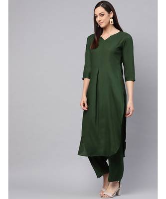 Green Kurta With Palazzo Pants 5