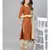 Rust Kurta With Printed Pants And Dupatta