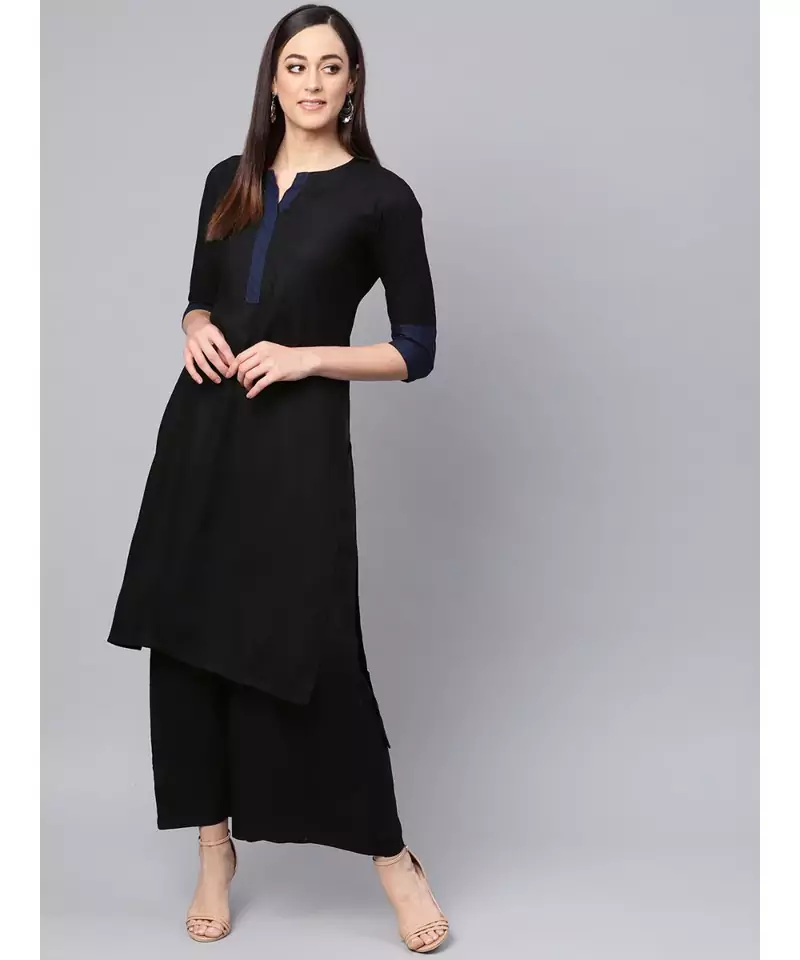 Black Kurta Set