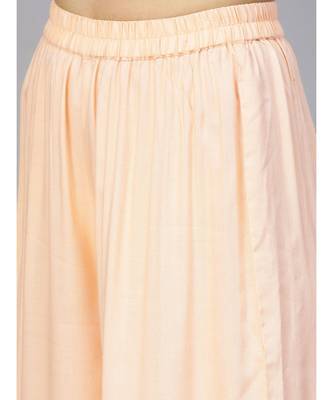 Almond Kurta Set With Salmon Dupatta 3