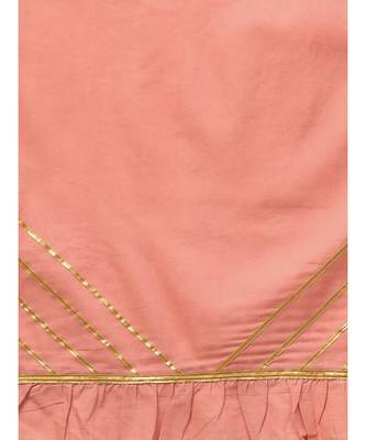 Almond Kurta Set With Salmon Dupatta 4