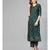 Dark Green Gold Print Kurta With Pants