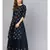 Printed Kurta With Navy Blue Skirt