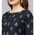 Printed Kurta With Navy Blue Skirt