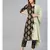 Black Printed Kurta Set With Sage Green Dupatta