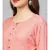 Peach Printed Kurta With Pants