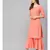 Peach Kurta With Gharara And Dupatta