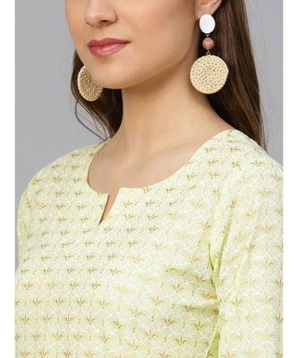 Khadi Gold Print Kurta Set With Dupatta 2