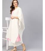 Khadi Gold Print Kurta Set With Dupatta