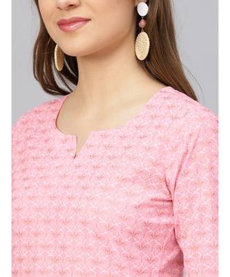 Khadi Gold Print Kurta Set With Dupatta 2