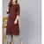 Coffee Pintuck With Printed Palazzo Pants
