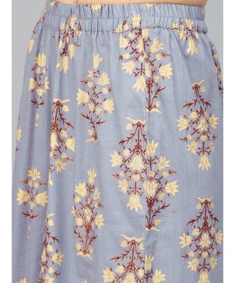 Coffee Pintuck With Printed Palazzo Pants 3