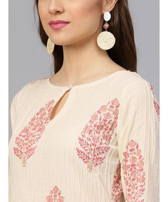 Hand Block Print Kurta With Cotton Pants 2