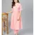 Baby Pink Gold Print Kurta Set