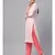 Baby Pink Printed Kurta With Salwar