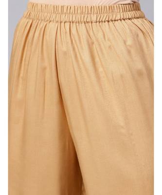 Rayon Printed Straight Kurta With brown Color Pants 3