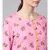 Pink Rayon Kurta With Mustard Cotton Pants