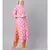 Pink Rayon Kurta With Mustard Cotton Pants