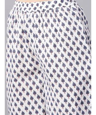 Sky Blue Printed Kurta With Printed Palazzo Pants 3