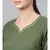 Mehandi Green Anarkali Kurta With Printed Frilled Dupatta