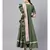 Mehandi Green Anarkali Kurta With Printed Frilled Dupatta