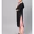 Black Rayon Kurta With Printed Pants